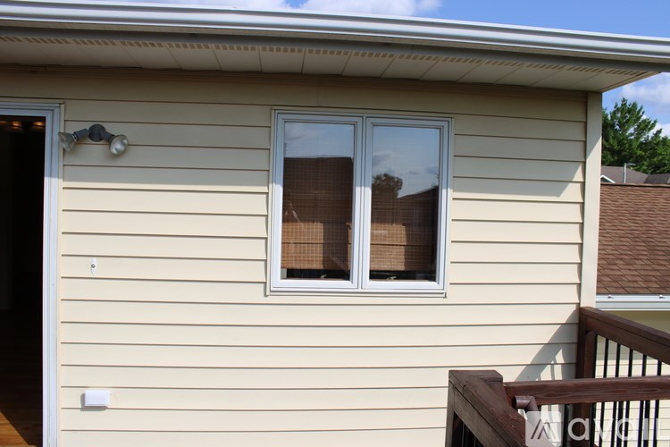 A house with a window and a door.