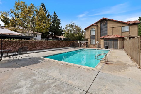 A house with a pool in the backyard.