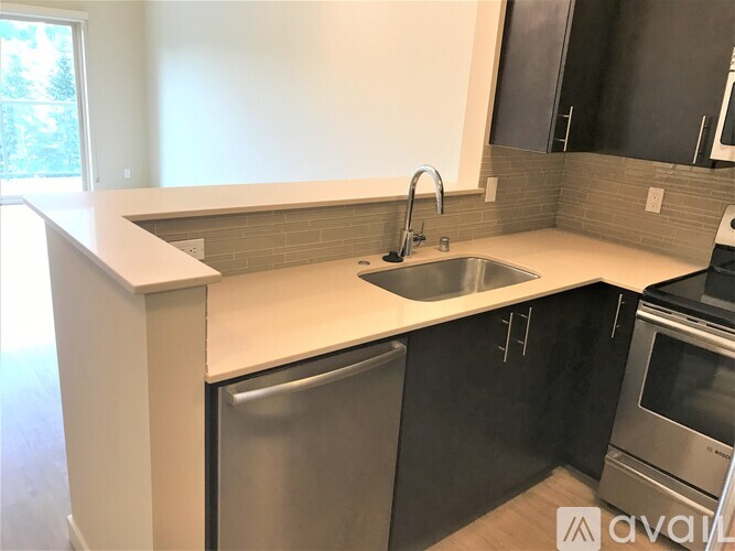 A kitchen with a sink and a dishwasher.