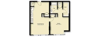 1 Bed 1 Bath Den Penthouse BDP4