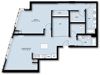 1 Bed 2 Bath Den Penthouse BDP1