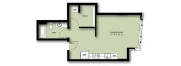 A08 Floor Plan at Stadium Place, Seattle
