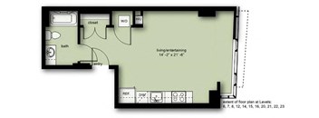 Studio 1 Bath Penthouse AP5