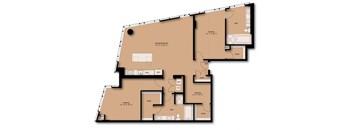 2 Bedroom 2 Bath Den Penthouse DP1