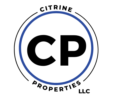 A logo with the letters "CP" in a circle with the words "Citrine Properties LLC" around it.