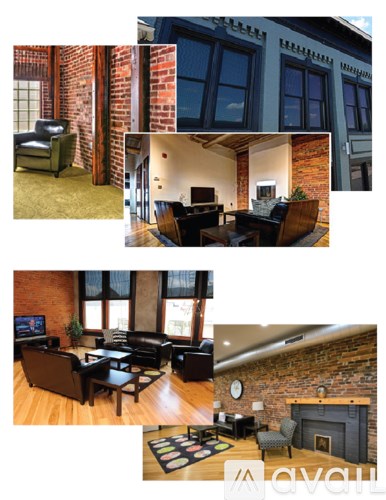 A collage of images showcasing various interior designs with a focus on seating arrangements and a fireplace.