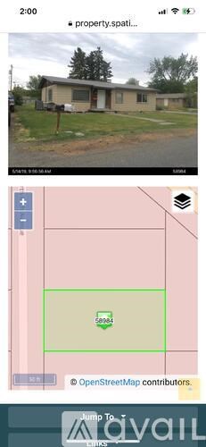 A screenshot of a property listing with a map showing the location.