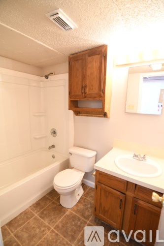 A white toilet sits in a bathroom next to a sink.