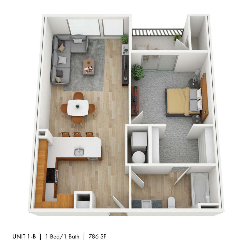 The 72nd Apartments | One Bedroom B