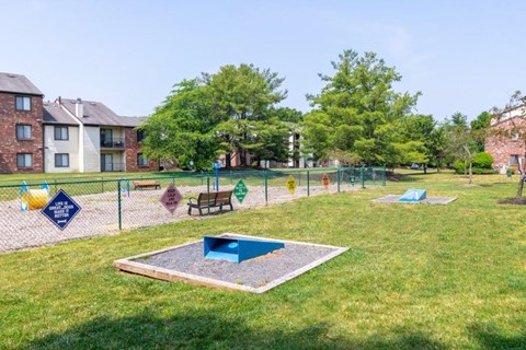 our dog park is conveniently located near our apartments in the community