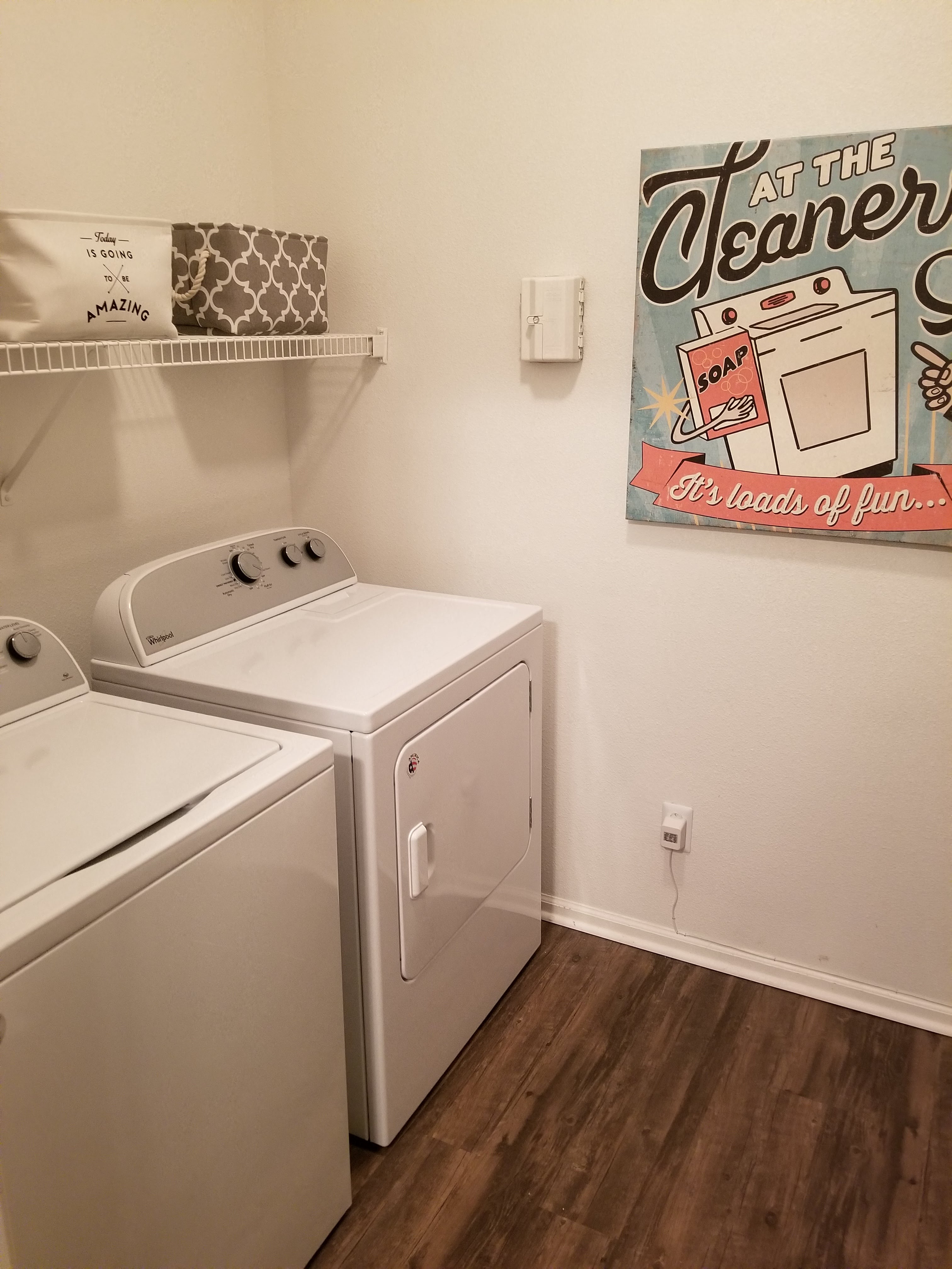 Full Size Washer and Dryer in every unit!
