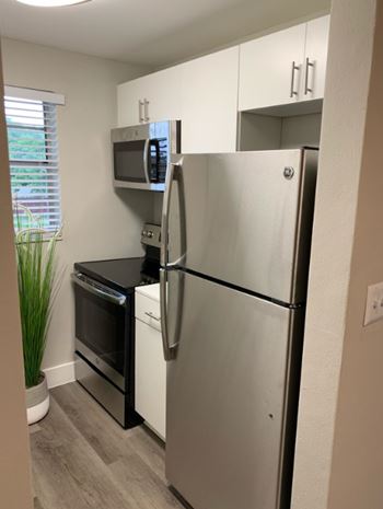 New stainless steel appliances
