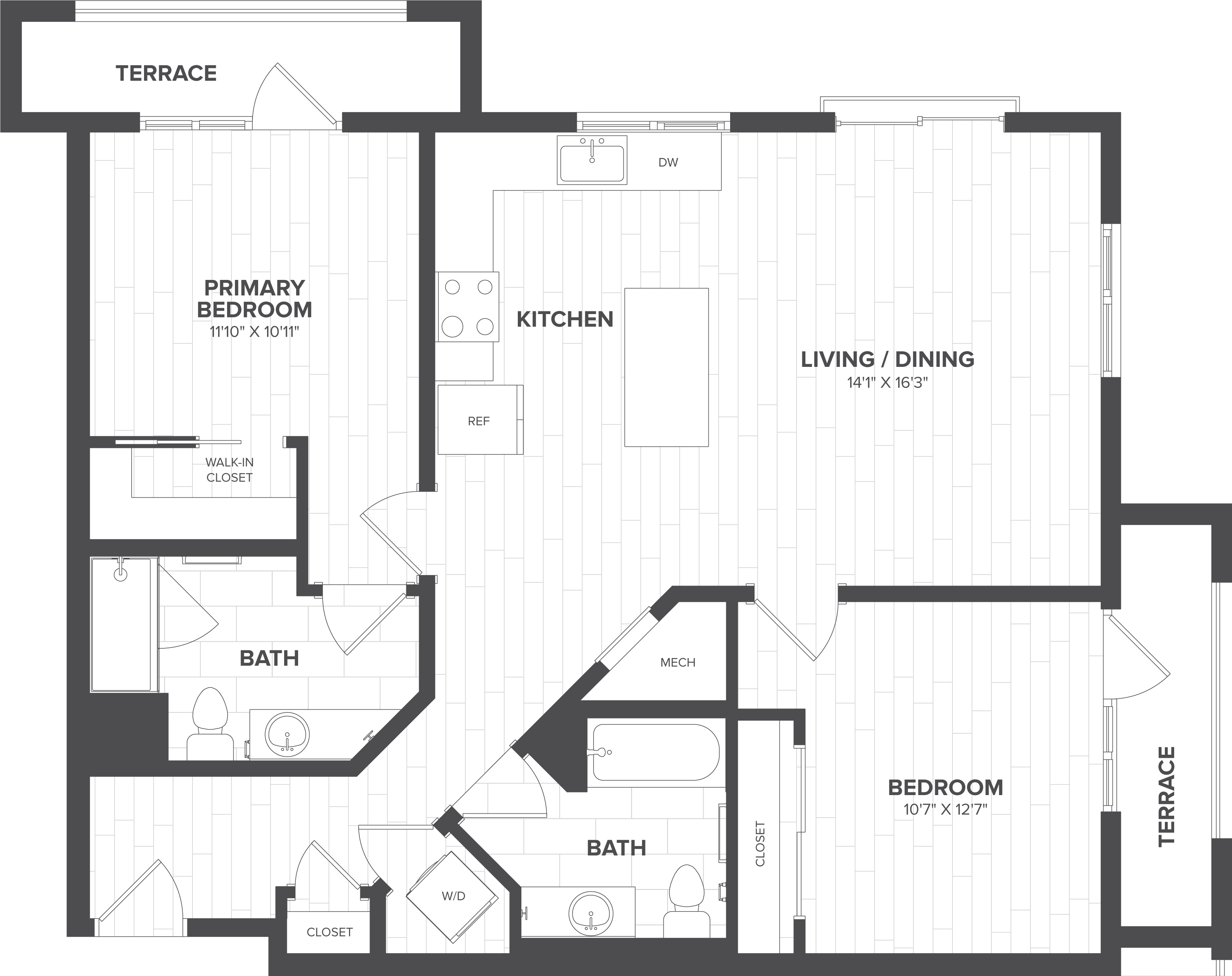 2 Bed-2 Bath-B4