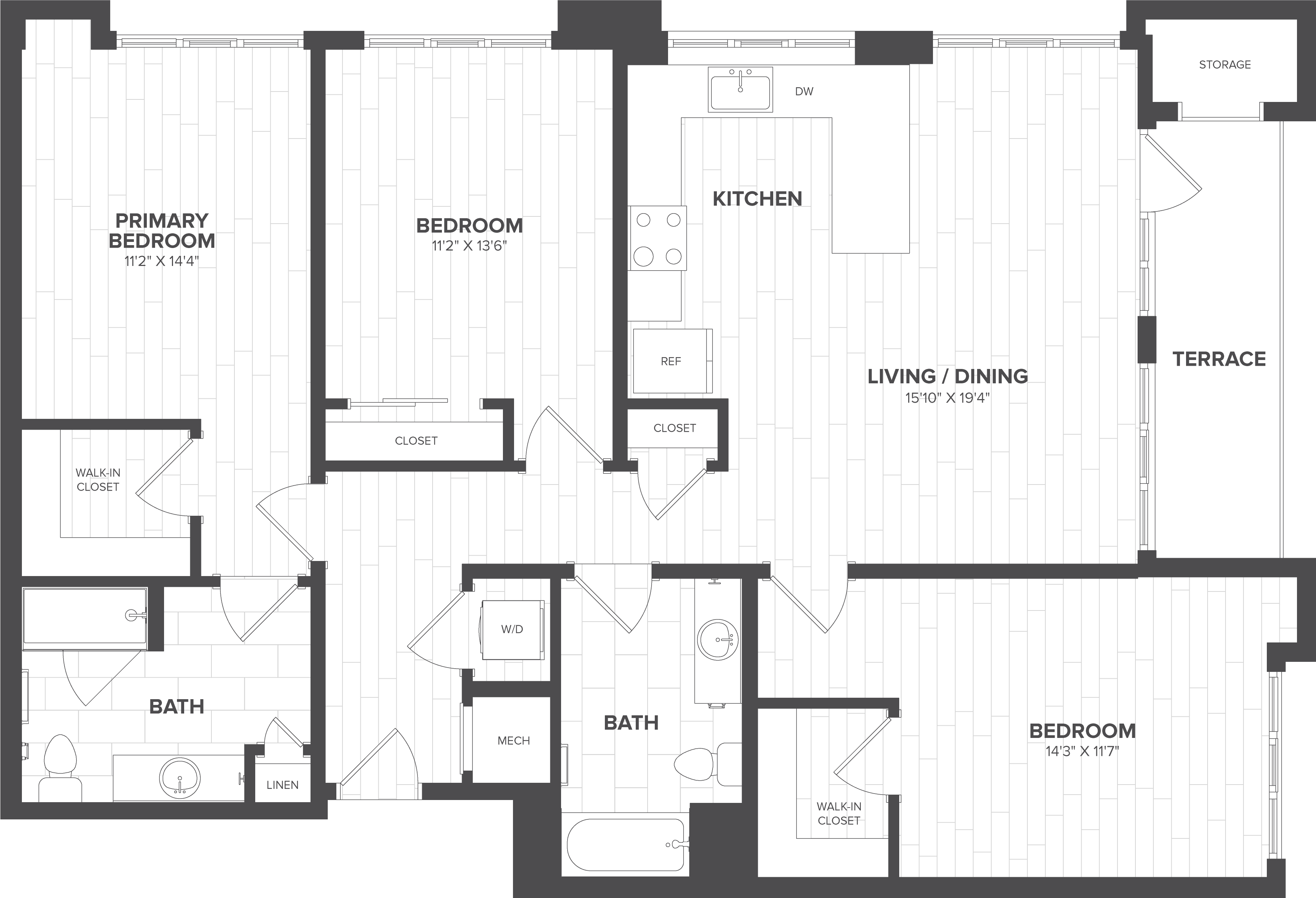 3 Bed- 2Bath-C1