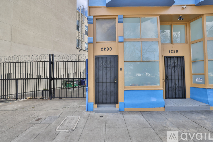 The image shows a building with the numbers 2290 and 2288 on the doors.