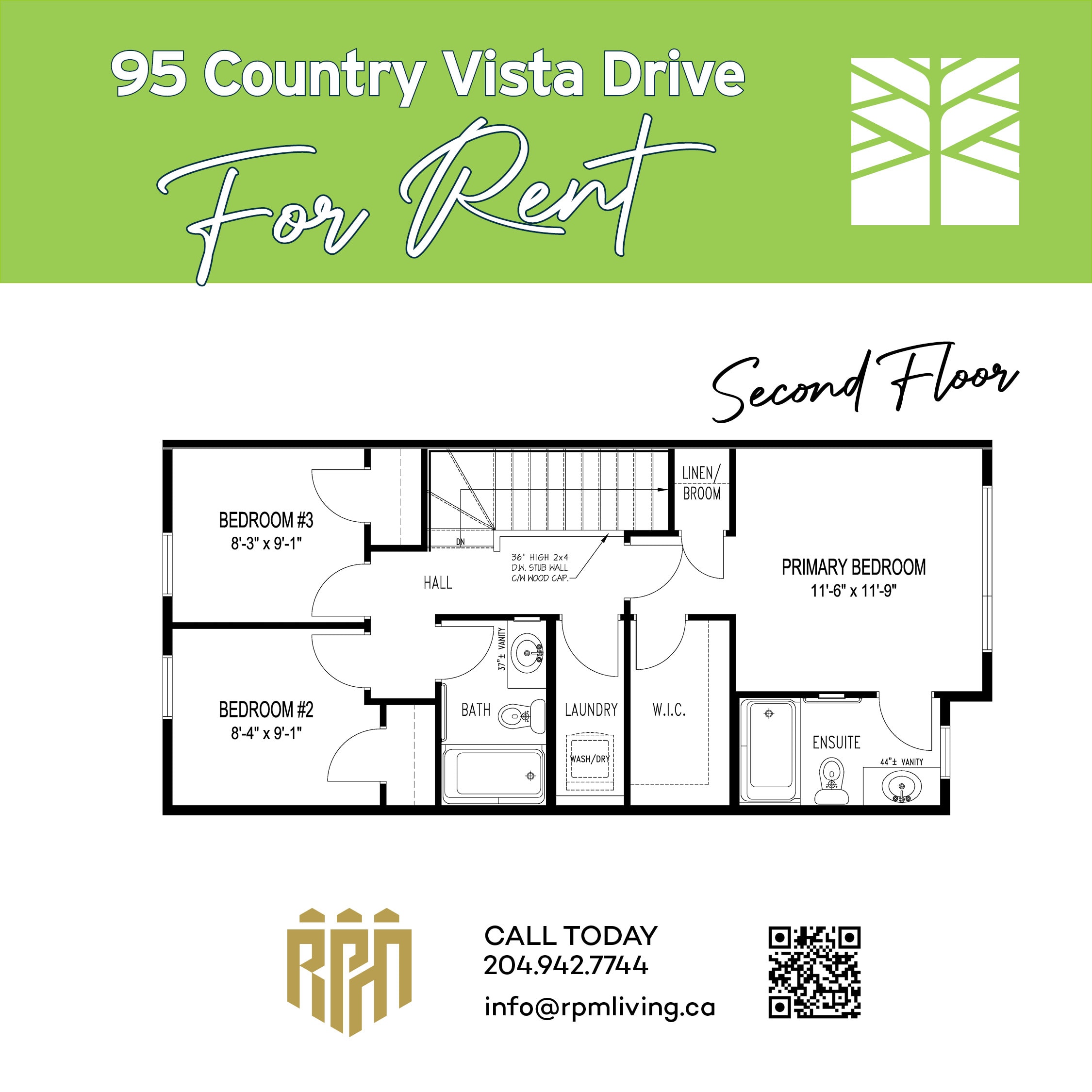 A floor plan for a 95 Country Vista Drive For Rent.