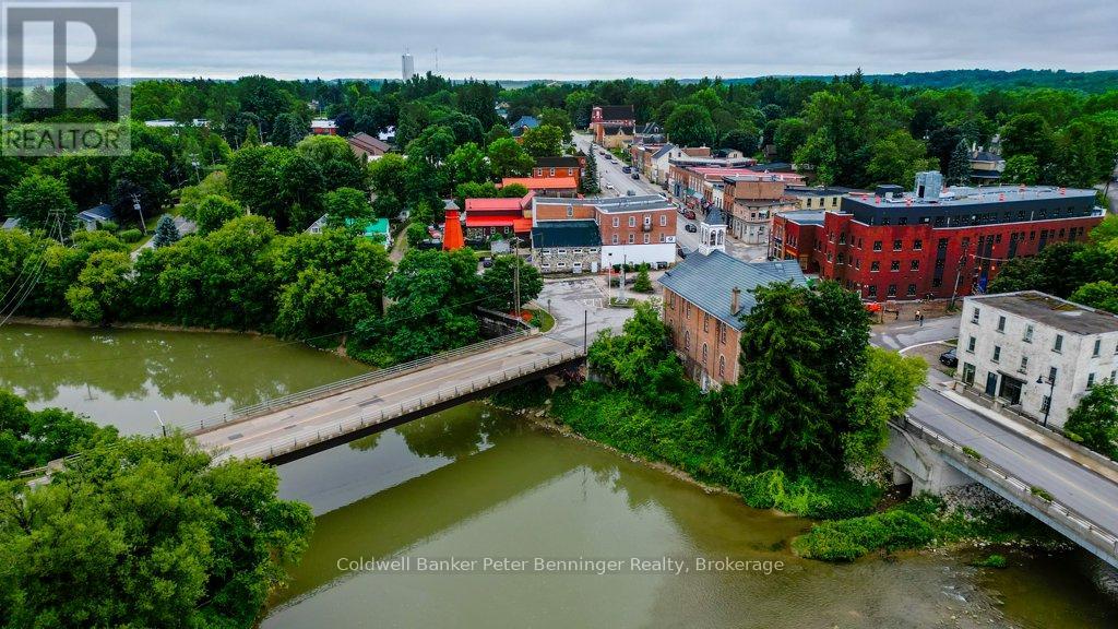 A bridge over a river in Brokerage.