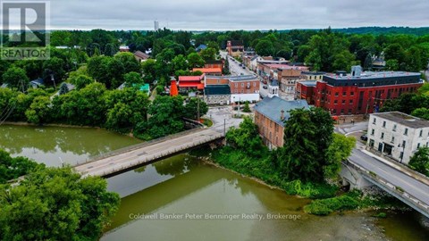 A bridge over a river in Brokerage.