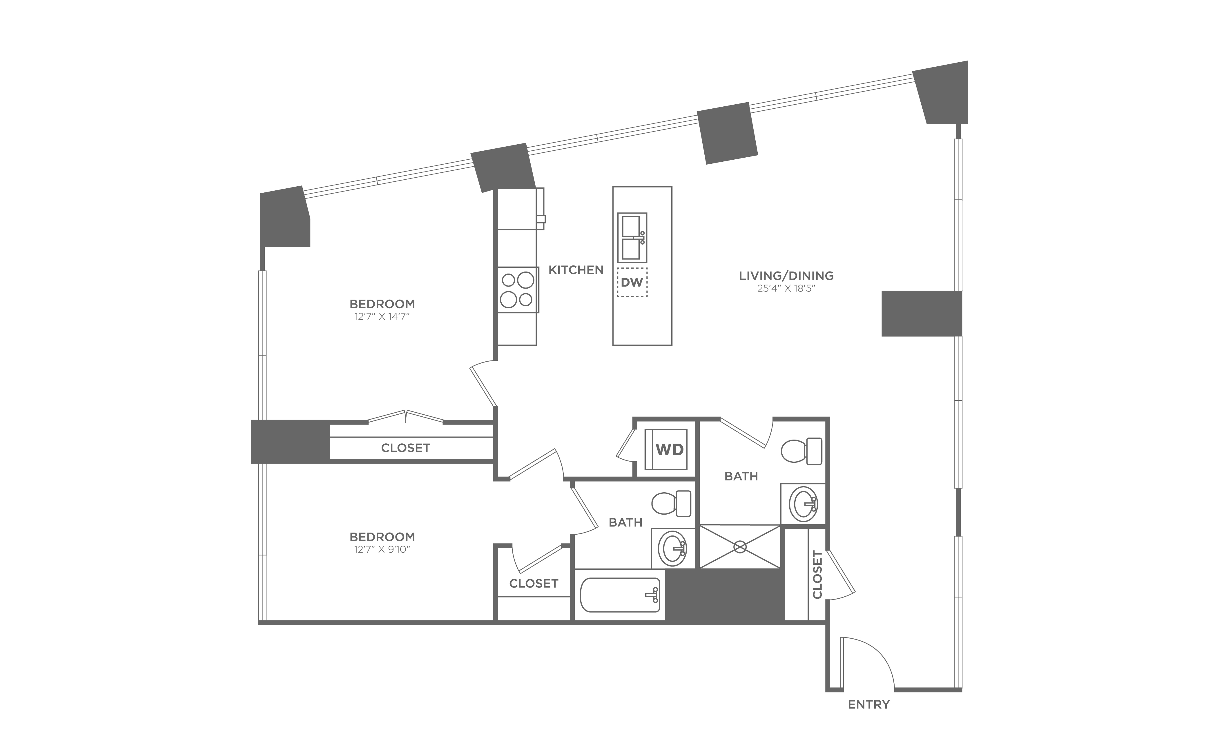 2 Bed/2 Bath-B9