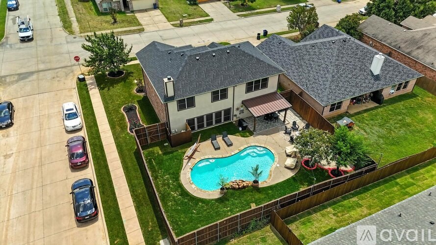 A house with a pool in the backyard.