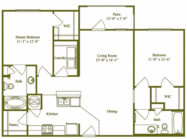2 bedroom 2 bath (B3)