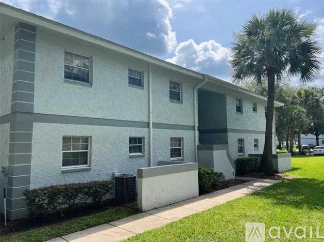 A row of houses with a palm tree in front of the first one.