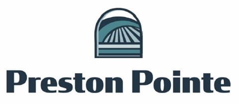 The image is a logo of Preston Pointe.