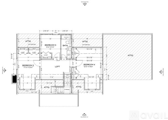 A floor plan of a house with labeled rooms and dimensions.
