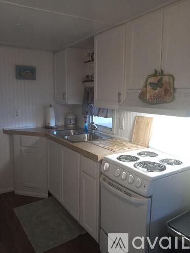 A white kitchen with a stove and sink.