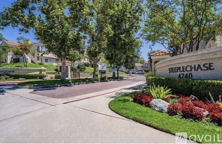 A Steeplechase sign is on the right side of a street.