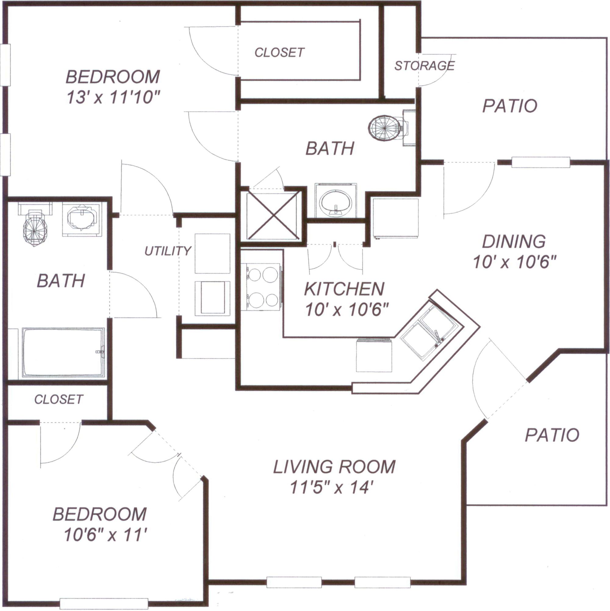 2 Bedroom