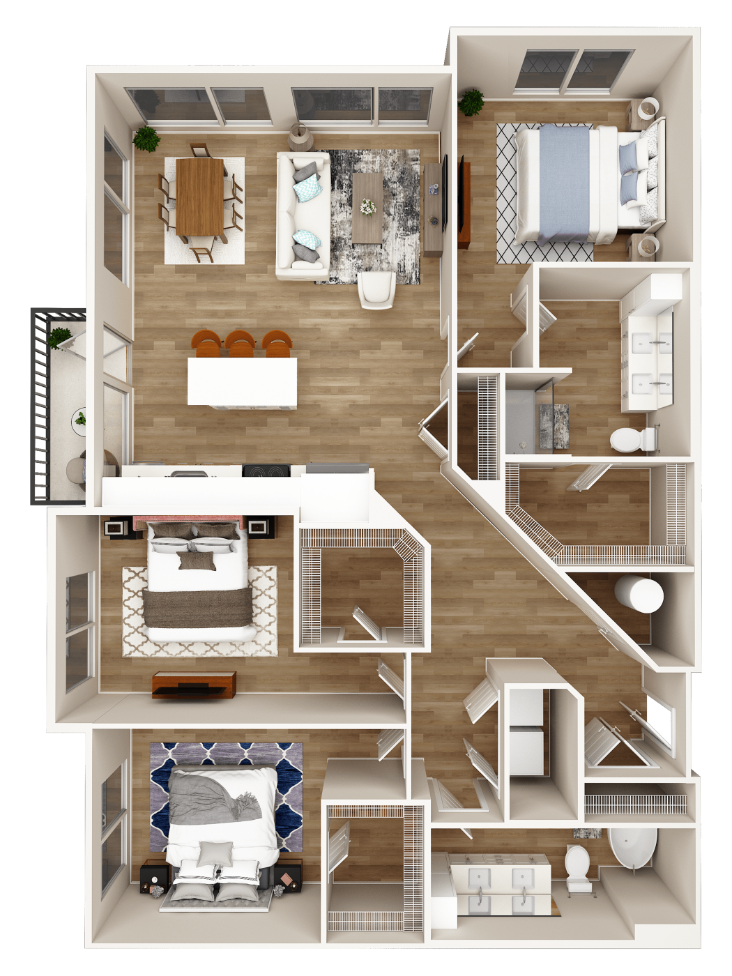 3 Bed 2 Bath
