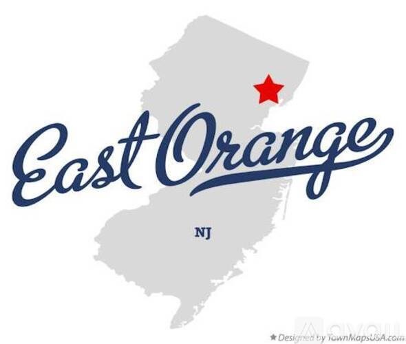 A graphic with a state outline and the text "East Orange" and "NJ" on it.