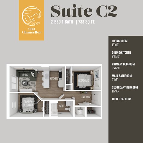 939 Chancellor Drive 2-3 Beds Apartment for Rent - Photo Gallery 26