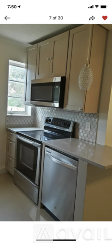 A kitchen with a stove top oven and microwave.
