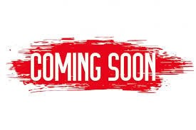 A red brush stroke banner with the words "COMING SOON" written across it.