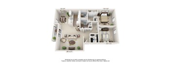 Tawny Floor Plan at Auburn Glen Apartments, Florida, 32256