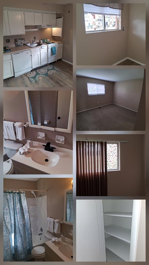 A series of images showing different rooms of a house.