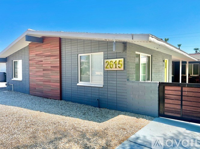 A house with the number 2615 on the front.