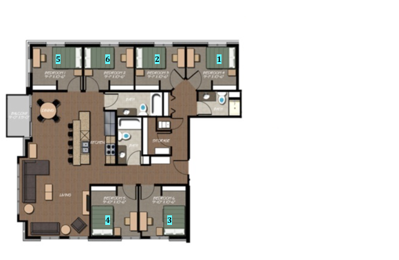 6 Bedroom