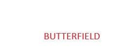 The image displays the word "BUTTERFIELD" in red text.