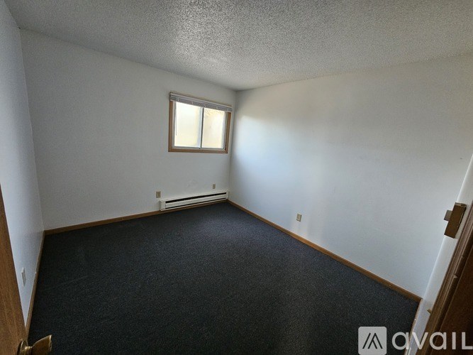 A room with a window and a radiator on the wall.