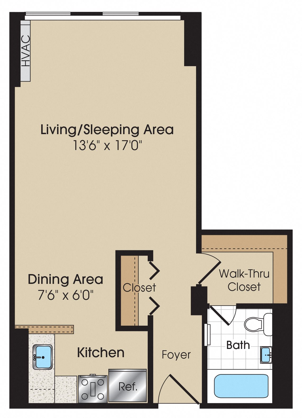 Studio 1 Bedroom Apartment The 925 Apartments