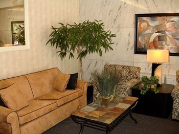 rt Deco Lobby with Coffee Bar & Wi-Fi  at 2400 Pennsylvania Avenue Apartments, Washington, DC,20037