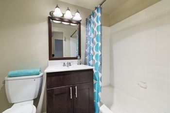 Solid Cultured Marble Bathroom Counter Tops at 2400 Pennsylvania Avenue Apartments, Washington, DC,20037