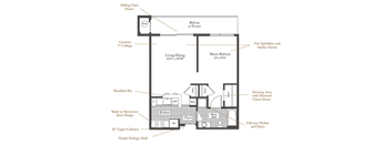 Melville Floorplan at Evergreens at Columbia Town Center