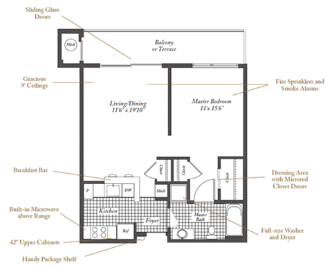 Melville Floorplan at Evergreens at Columbia Town Center
