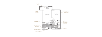 Twain Floorplan at Evergreens at Columbia Town Center