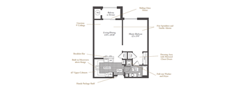 Alcott Floorplan at Evergreens at Columbia Town Center