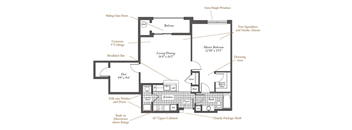 Shakespeare Floorplan at Evergreens at Columbia Town Center